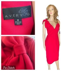 New! Averyg red women dress size 8
